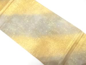 引箔　霞模様織り出し　袋帯